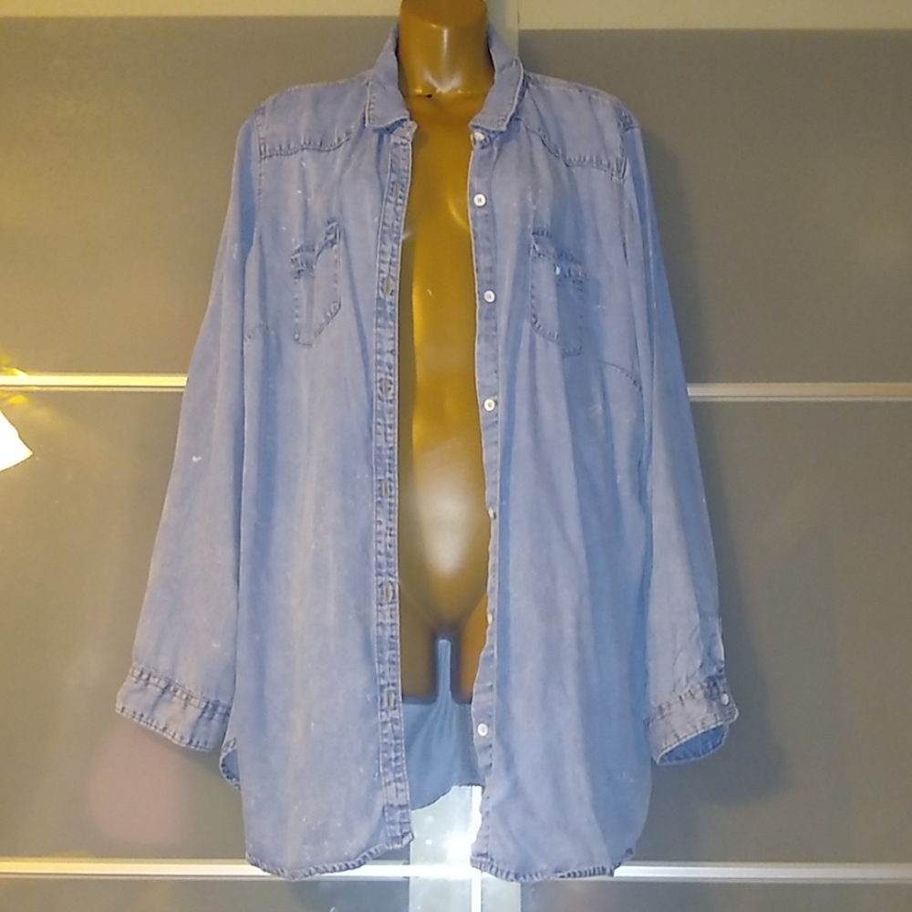 Distressed Chambray